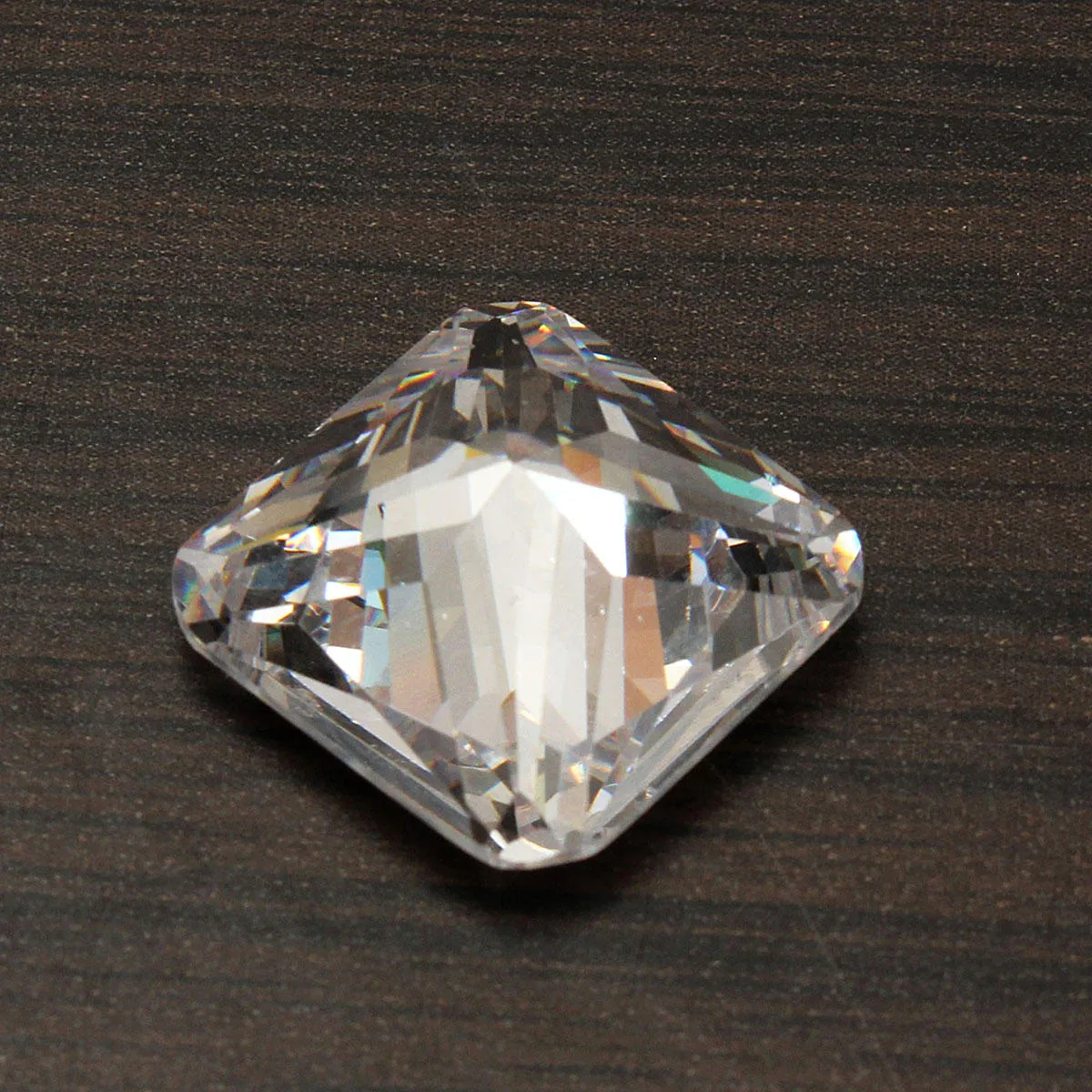 15mm Transparent Square Loose Gemstone Gem Design Ring Necklace DIY