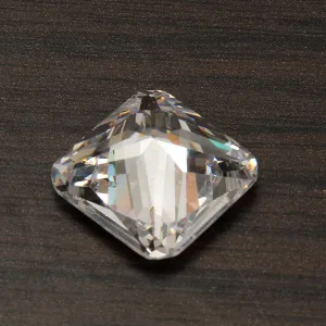 15mm Transparent Square Loose Gemstone Gem Design Ring Necklace DIY