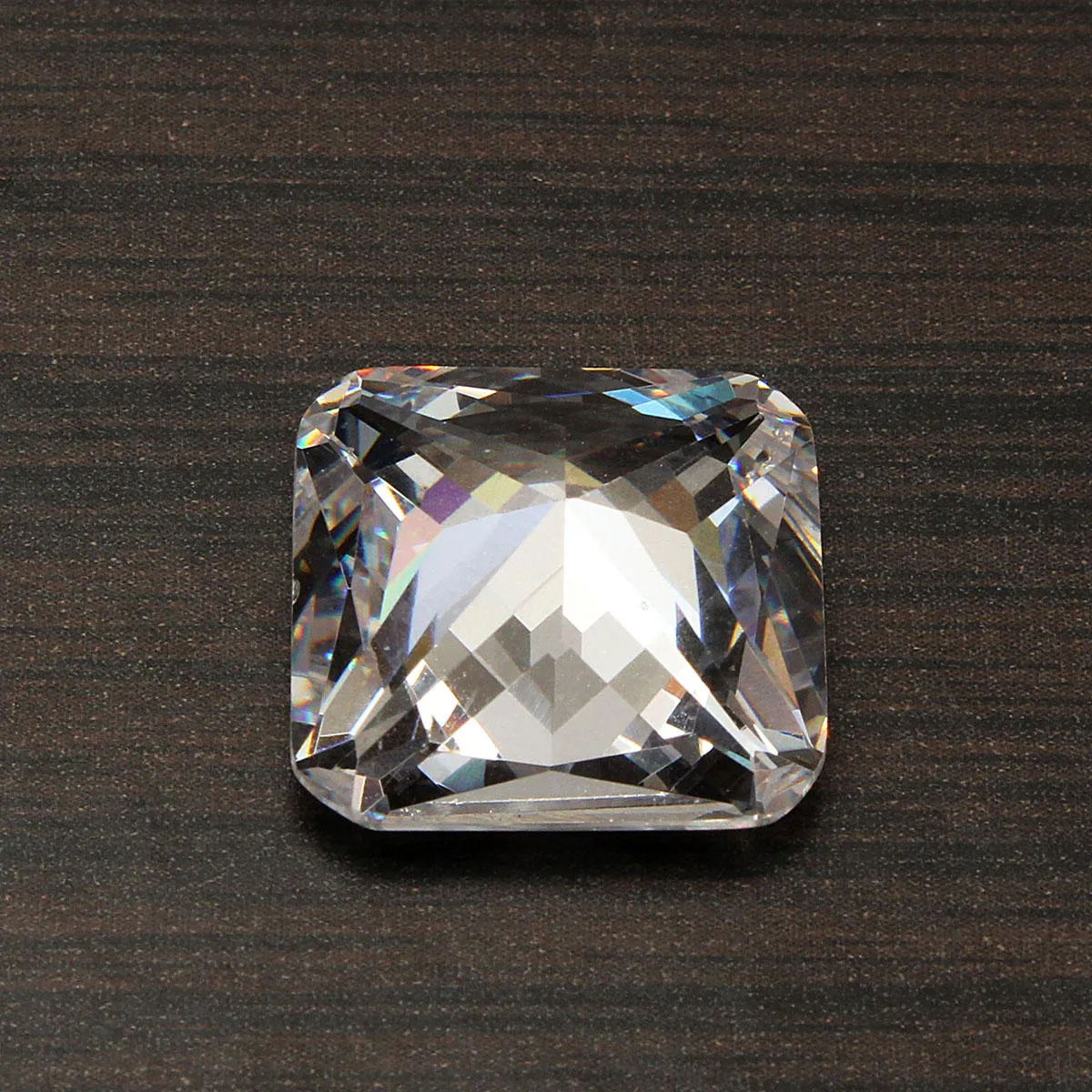 15mm Transparent Square Loose Gemstone Gem Design Ring Necklace DIY