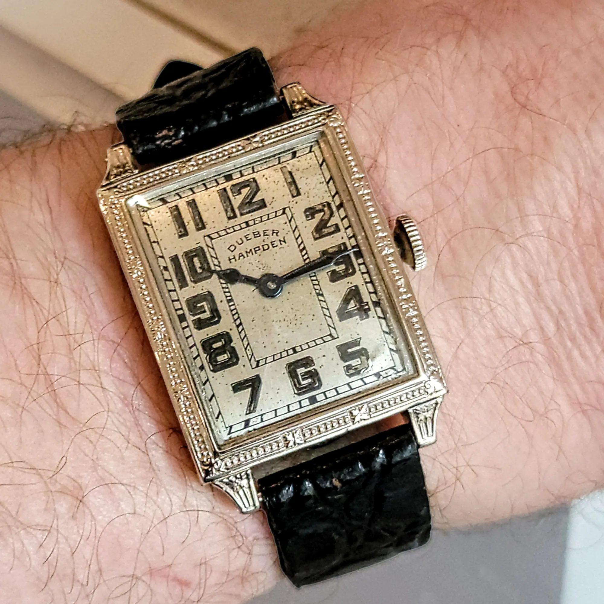 1919 DUEBER-HAMPDEN Man O' Fashion Watch 15 Jewels U.S.A.