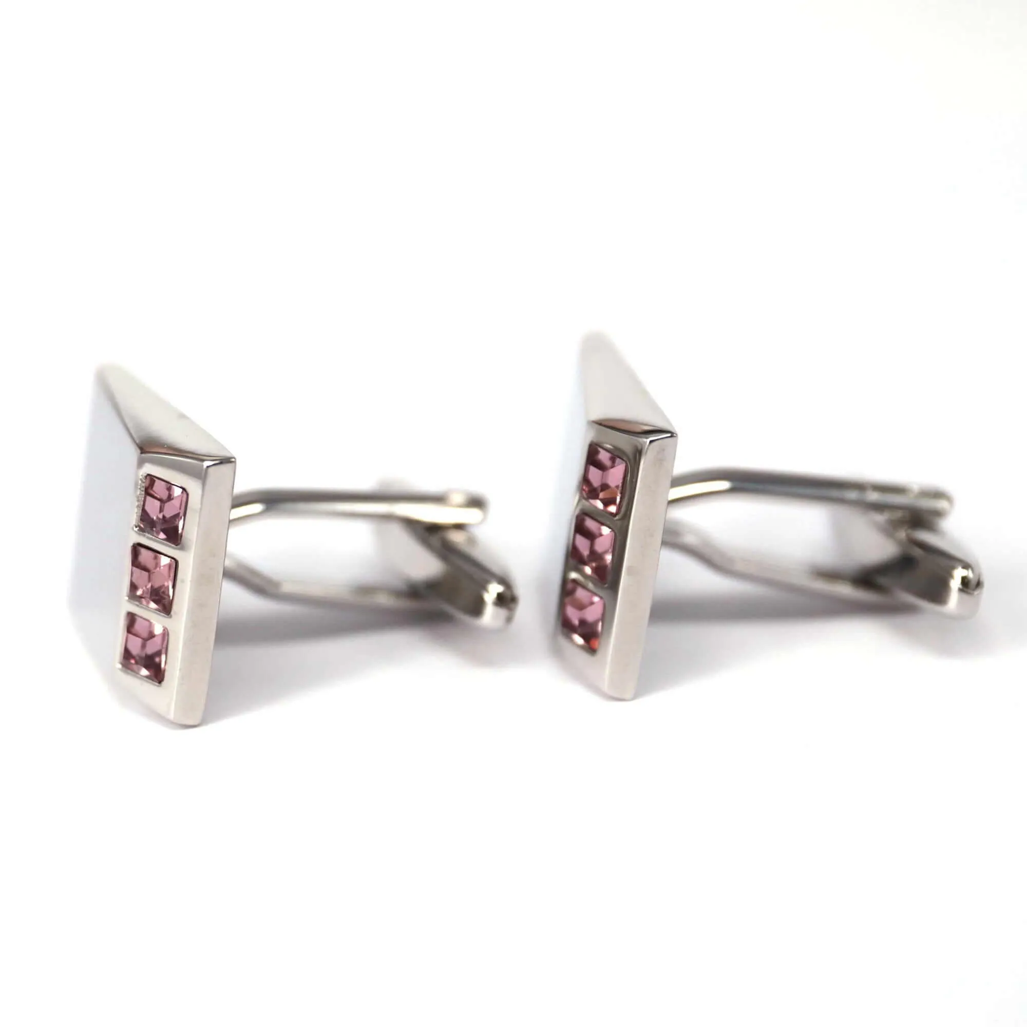 3 Crystals V Slope Cufflinks (Online Exclusive)