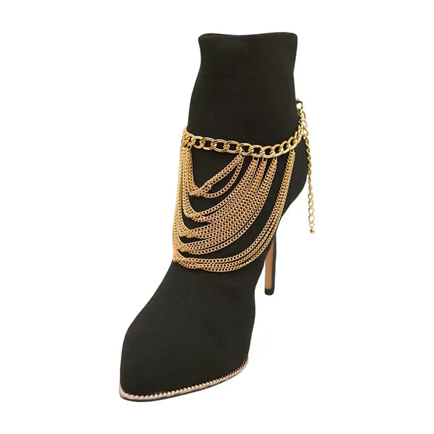 Anklet Boot Chains (Gold)