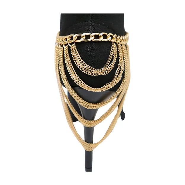 Anklet Boot Chains (Gold)