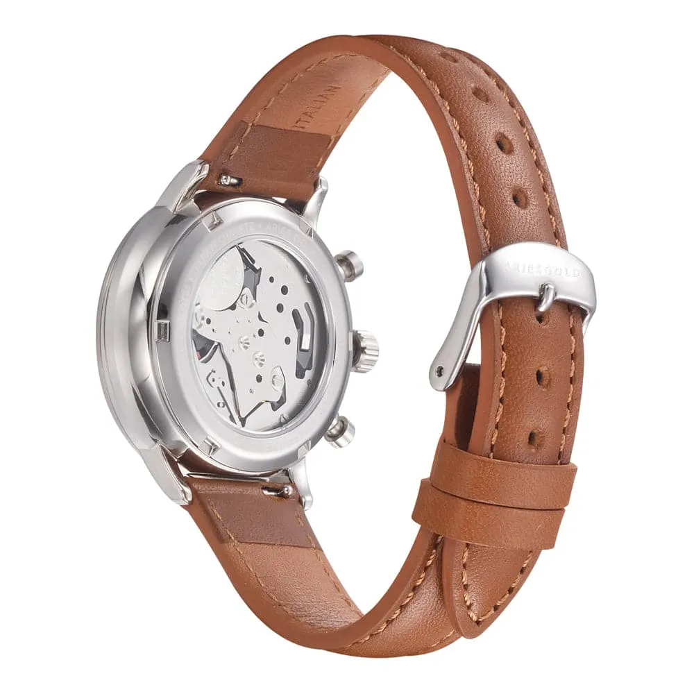 ARIES GOLD VENTURER G 1033 & L 1034 S-S CHRONOGRAPH COUPLE SET