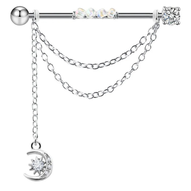 Arrow Chain Design Stainless Steel Industrial Piercing