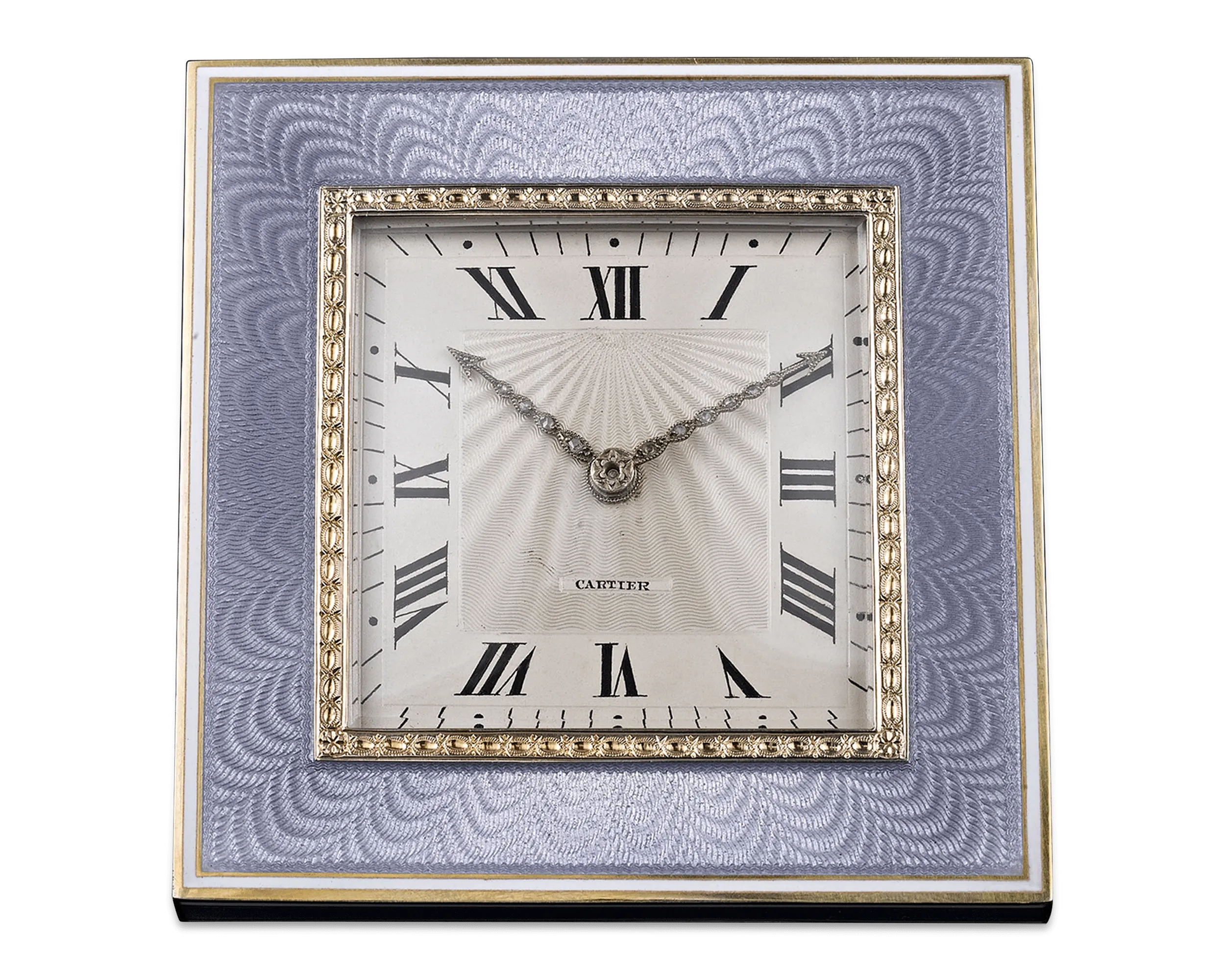 Art Deco Desk Clock by Cartier