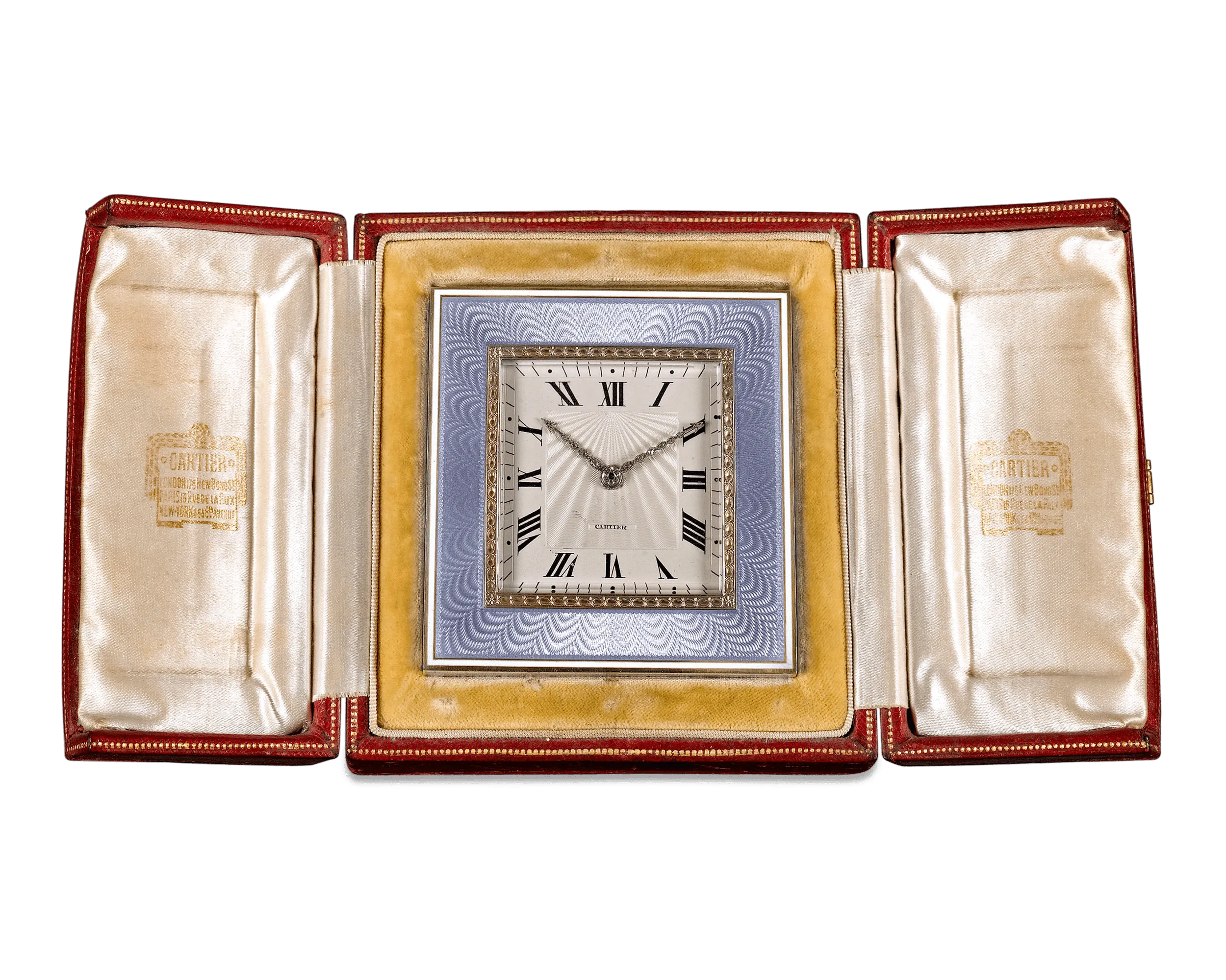 Art Deco Desk Clock by Cartier