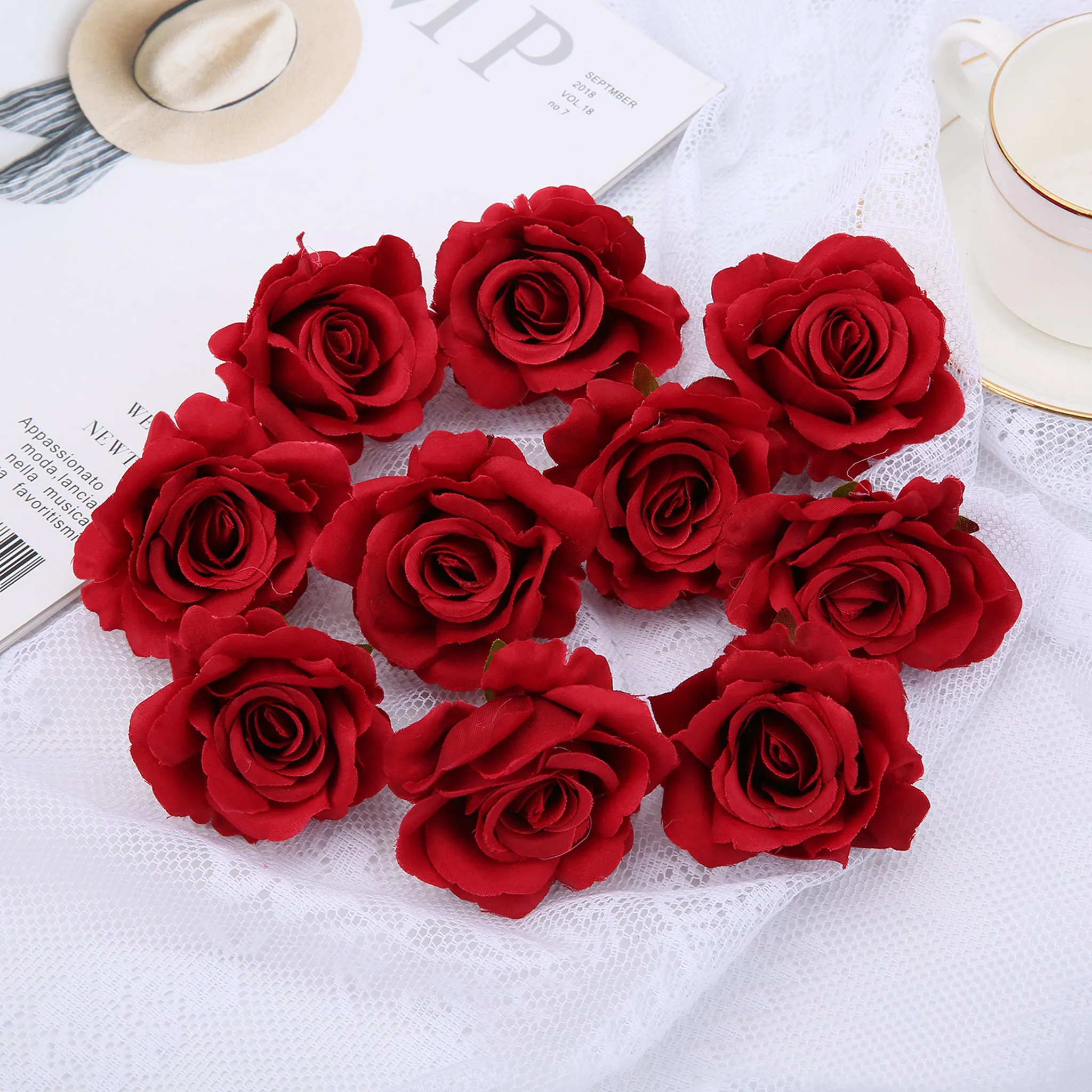 Artificial Small Roses Bulk Silk Flowers