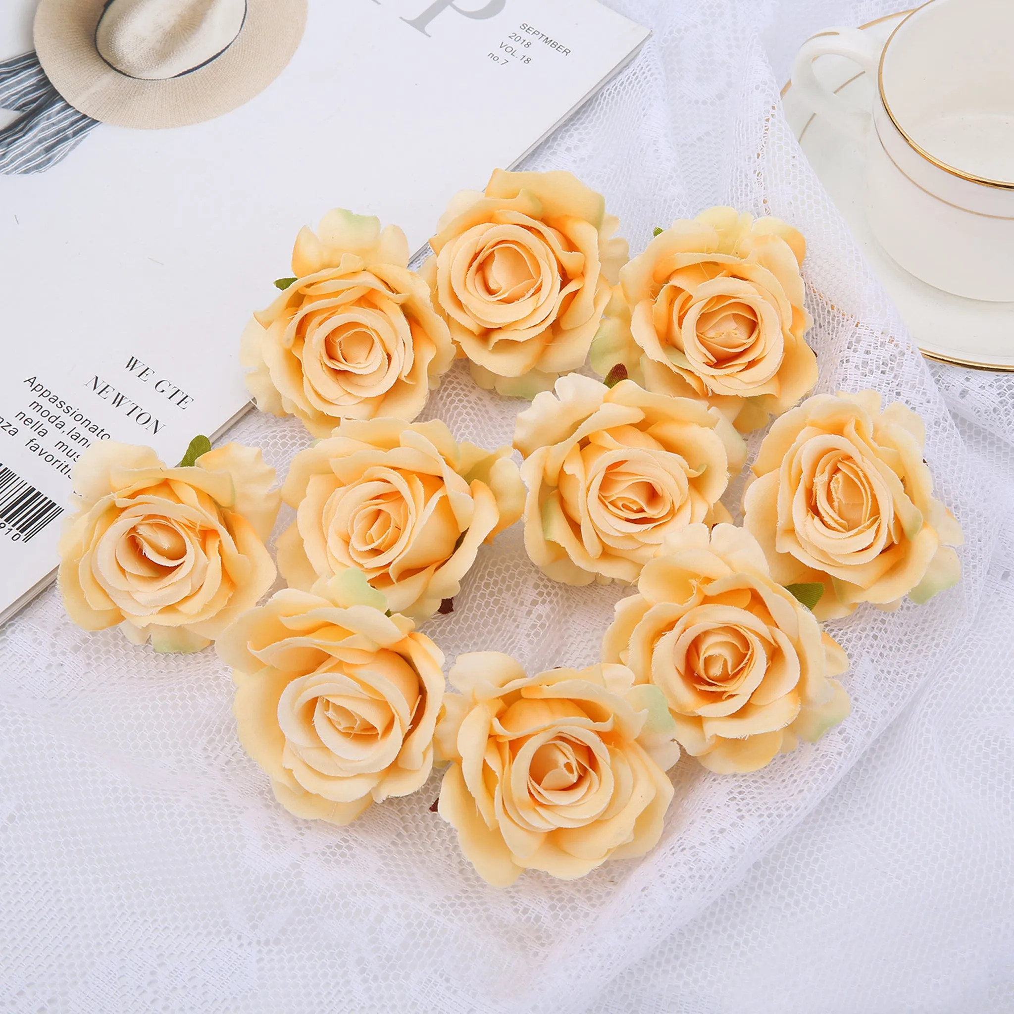 Artificial Small Roses Bulk Silk Flowers