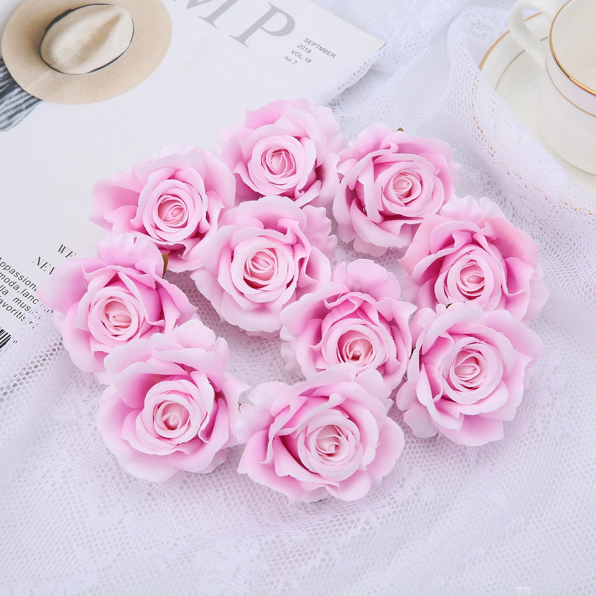 Artificial Small Roses Bulk Silk Flowers