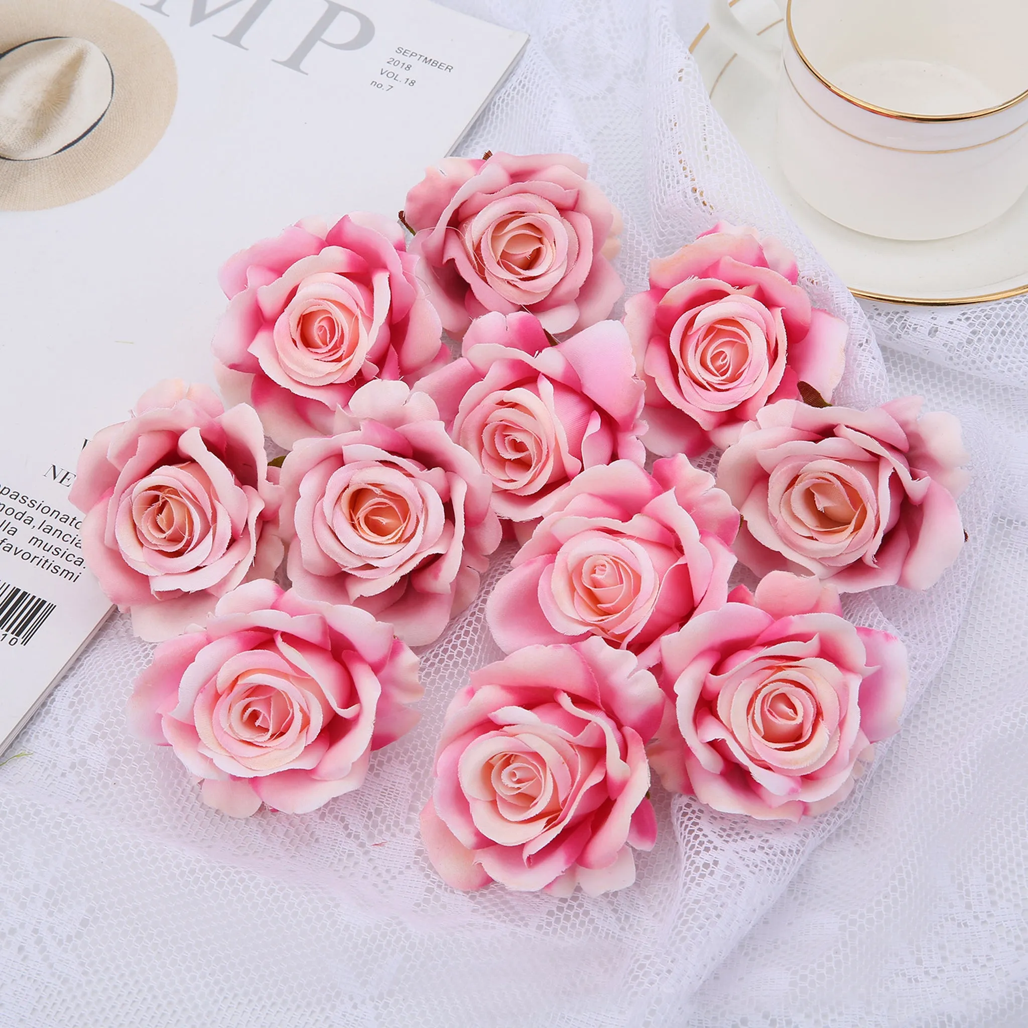 Artificial Small Roses Bulk Silk Flowers