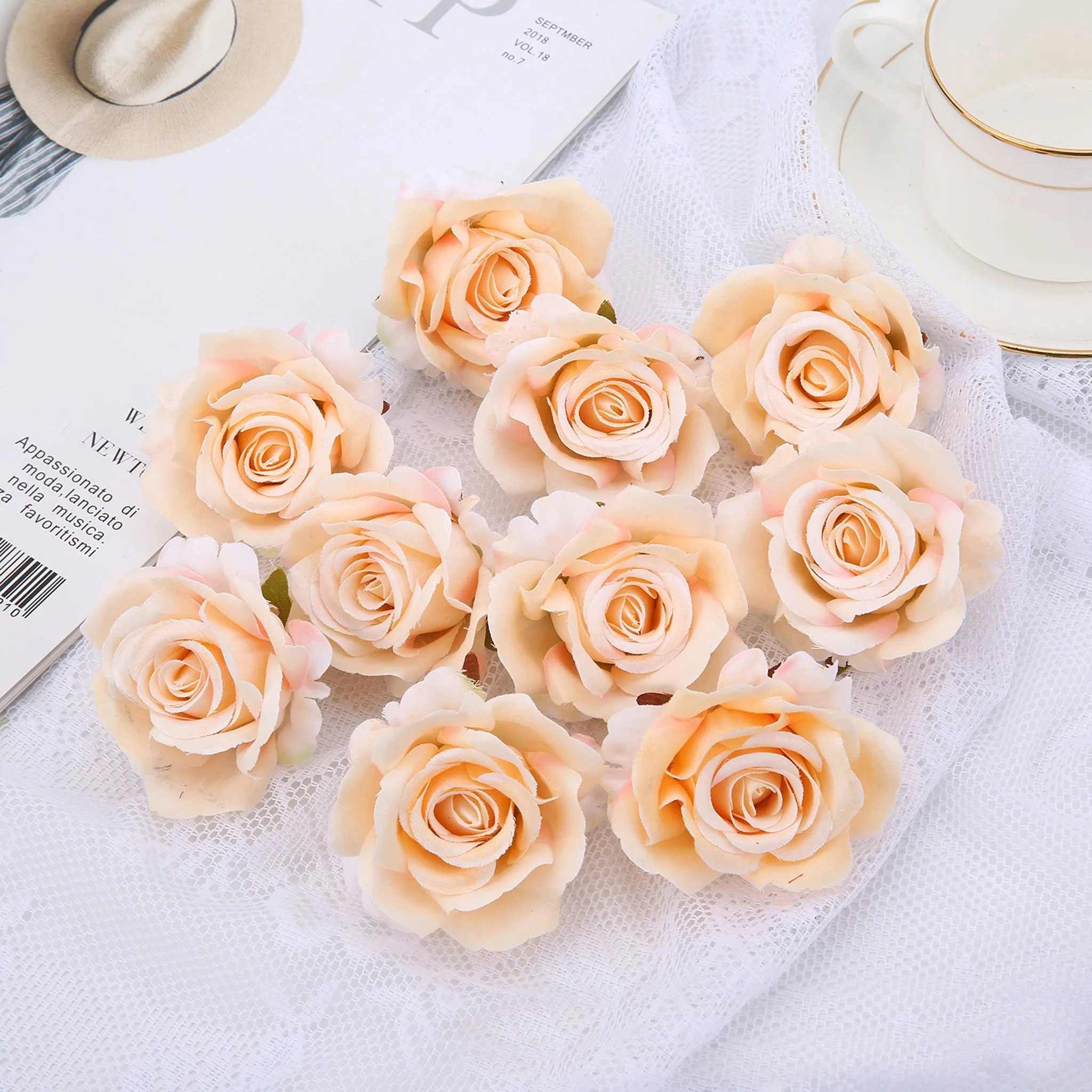 Artificial Small Roses Bulk Silk Flowers
