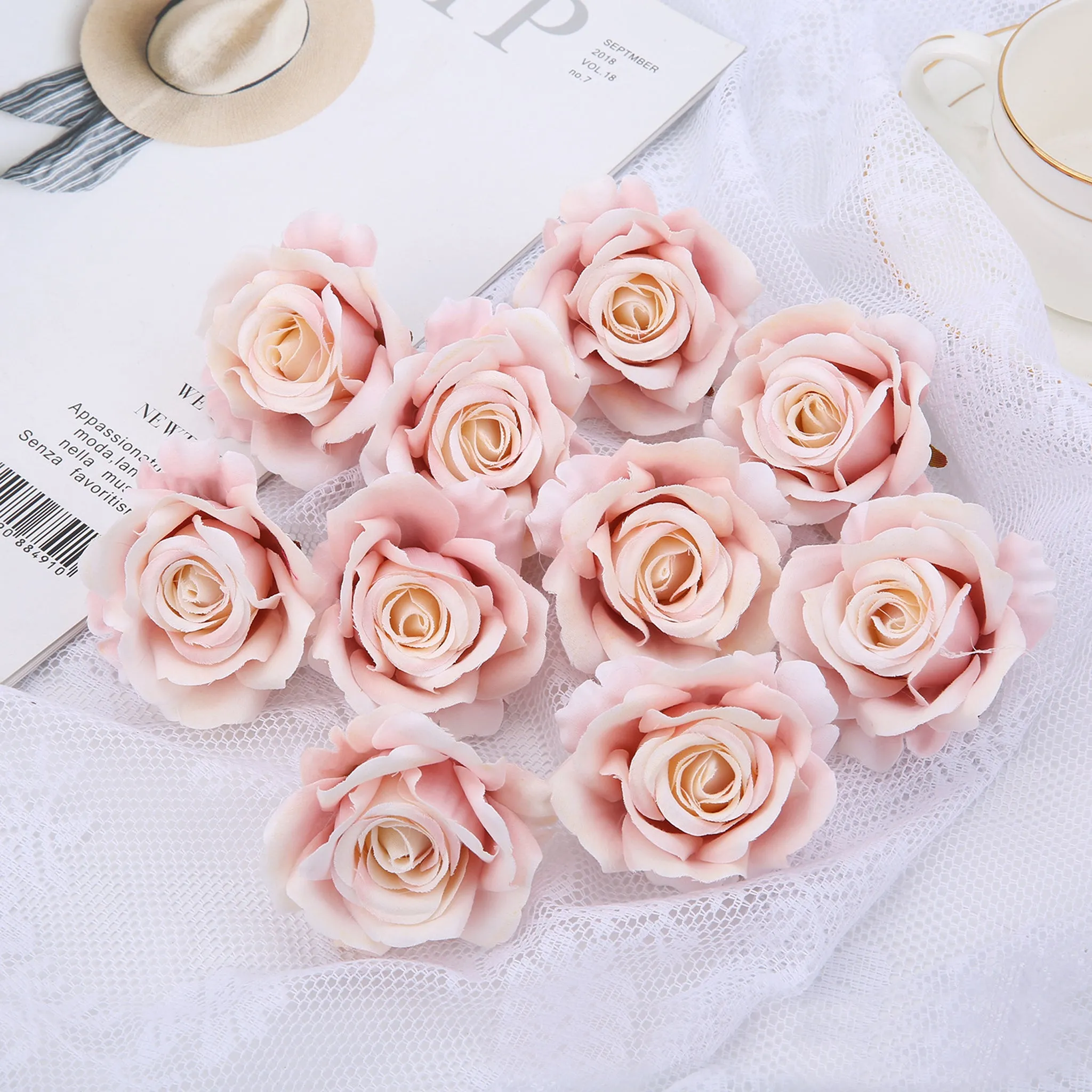 Artificial Small Roses Bulk Silk Flowers