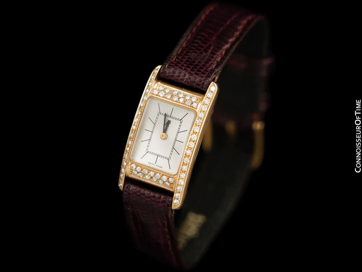 Audemars Piguet Promesse Exquisite Ladies Backset Watch - 18K Rose & Diamonds