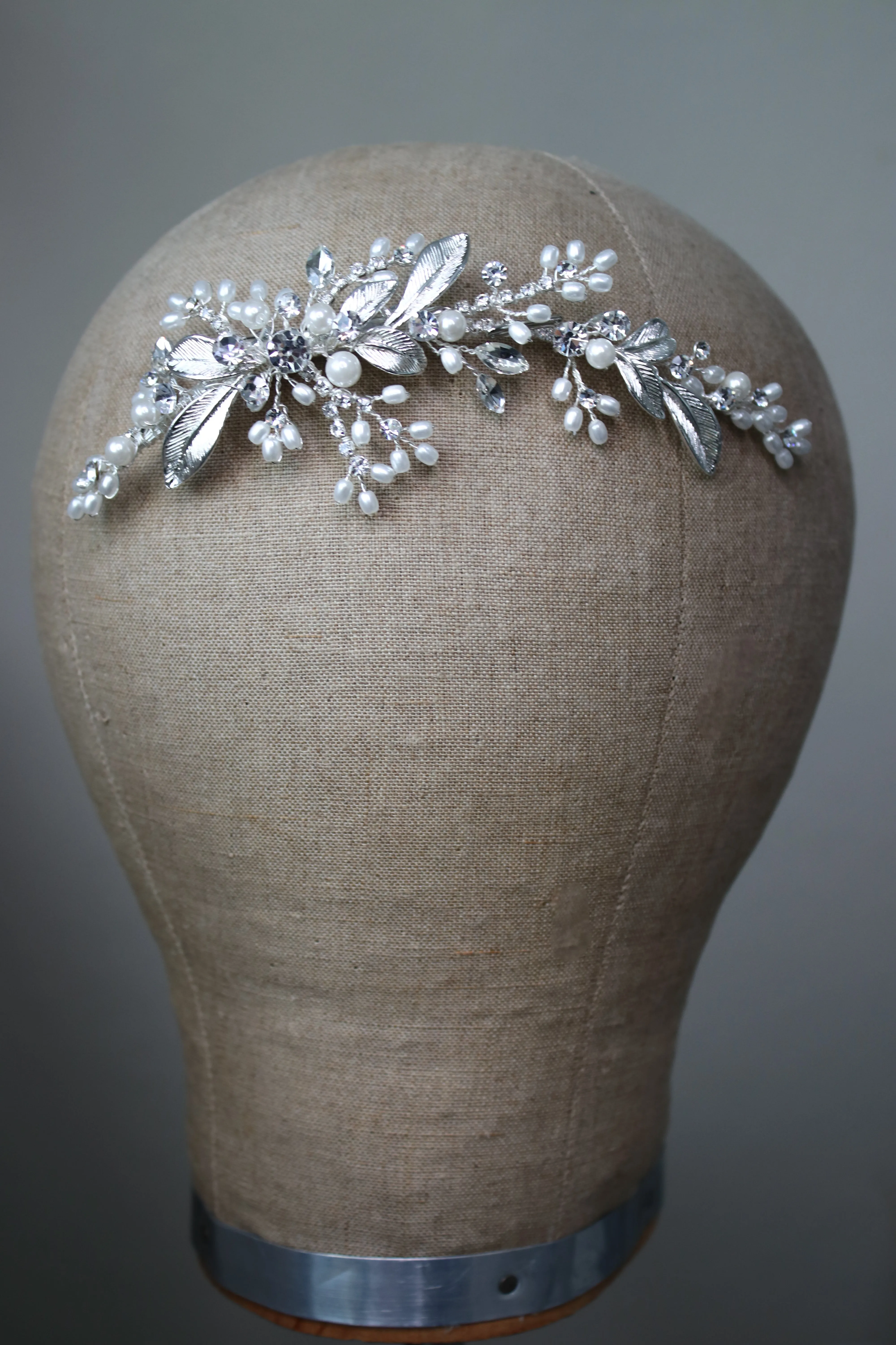 AUGUSTA Crystal Bridal Hair Clip Headpiece