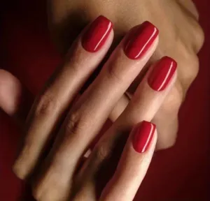 Beauty - Nails - short - red