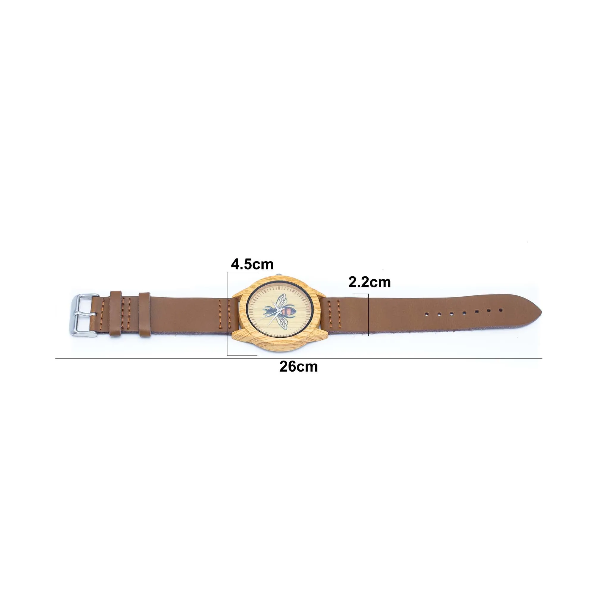 Bee Vintage ladies watch Leather Strap Quartz Watch WA-287 (without box)