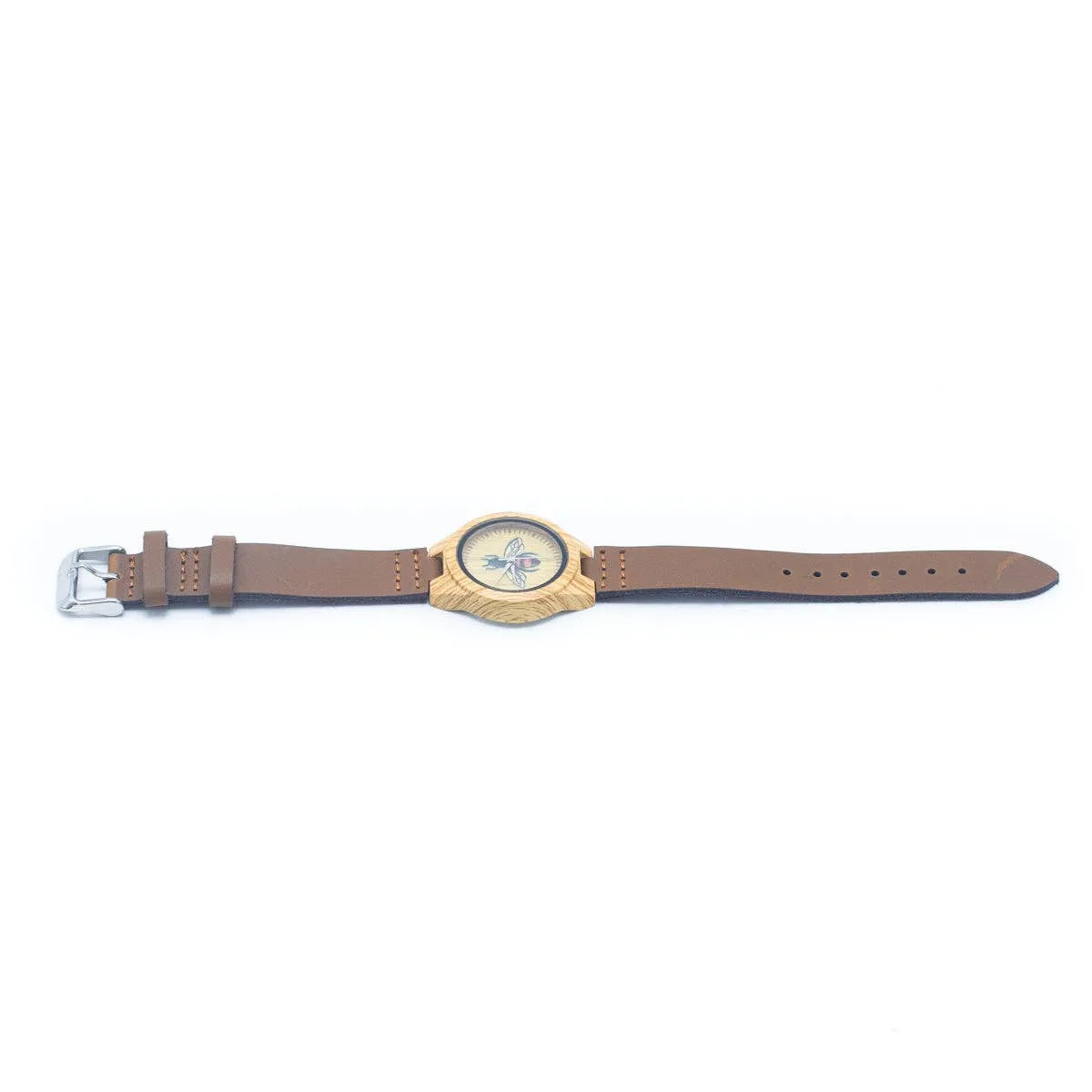 Bee Vintage ladies watch Leather Strap Quartz Watch WA-287 (without box)