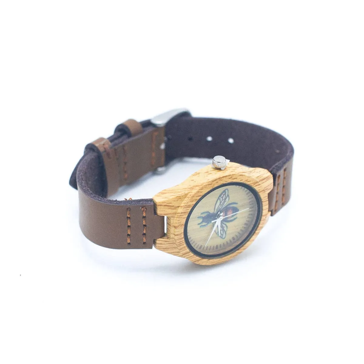 Bee Vintage ladies watch Leather Strap Quartz Watch WA-287 (without box)