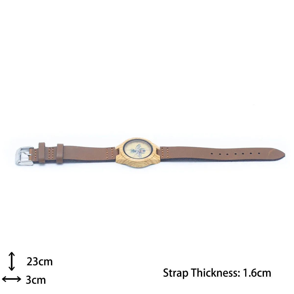 Bee Vintage ladies watch Leather Strap Quartz Watch WA-287 (without box)