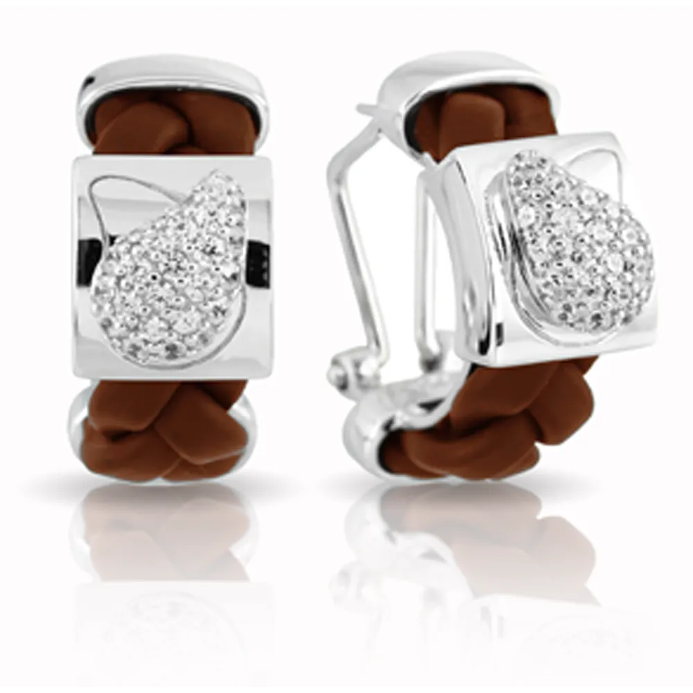 Belle Etoile Florence Earrings Classic Fine Solid Sterling Silver