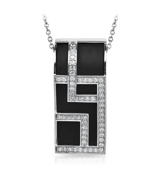 Belle Etoile Piazza Pendant Classic Fine Solid Sterling Silver