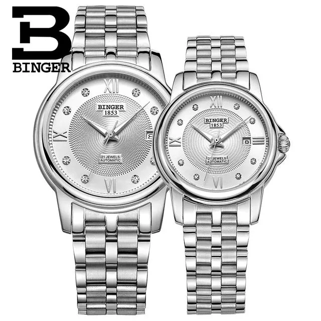 Binger Swiss Mechanical Couple Watch BS143CS