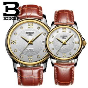 Binger Swiss Mechanical Couple Watch BS143CS