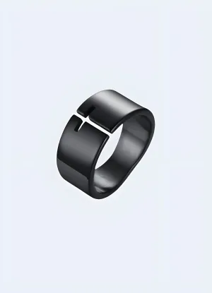 Black Cross Ring
