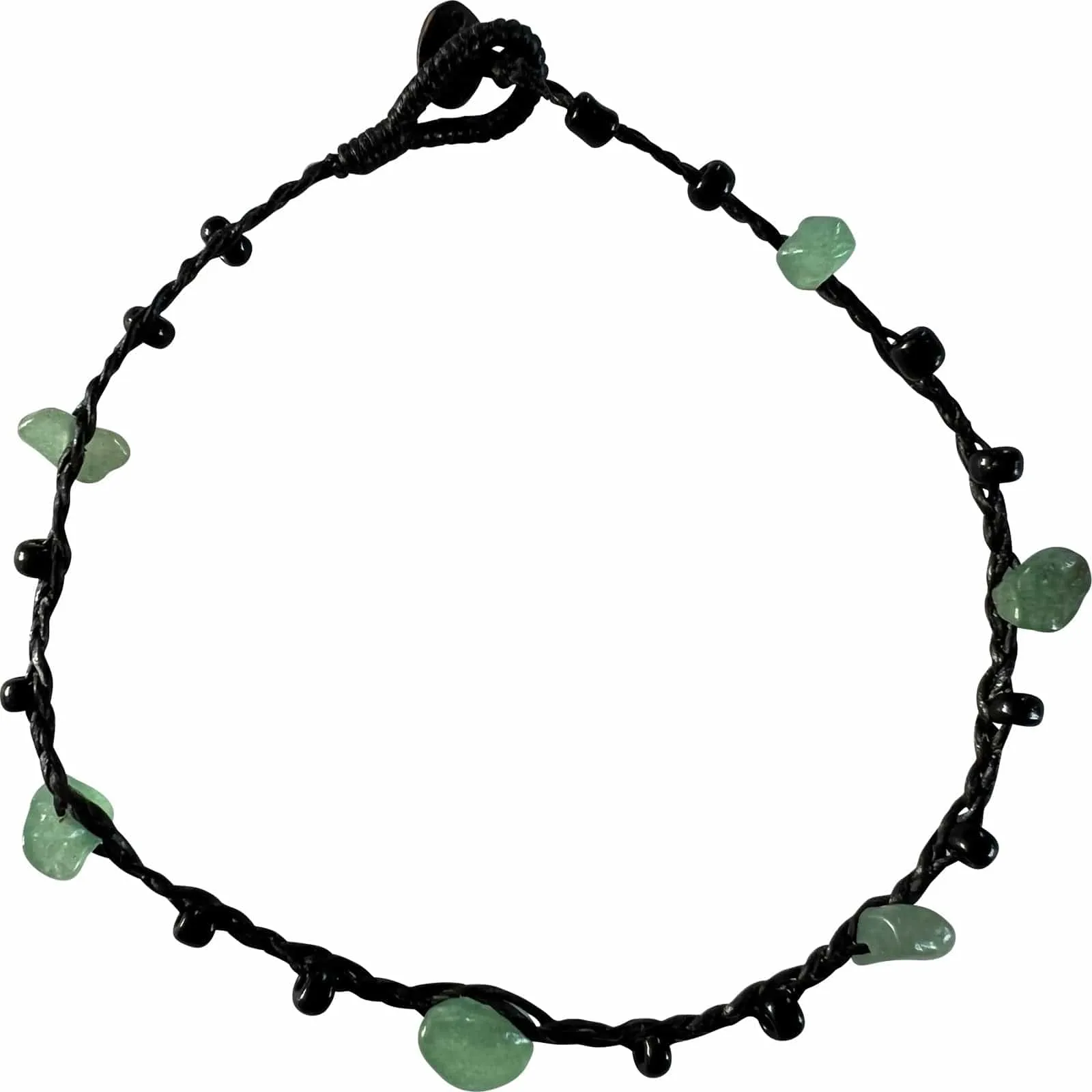 Black Turquoise Beads Anklet Foot Chain Ankle Bracelet Womens Handmade Jewellery