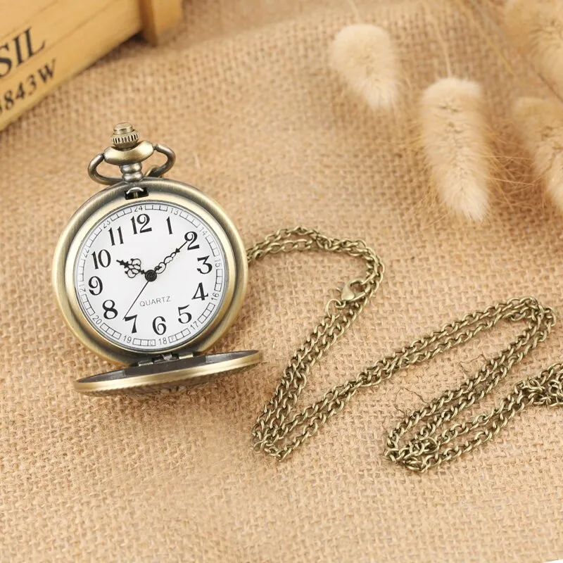 Bronze U.S. Texas National Finals Rodeo Design Quartz Pocket Watch