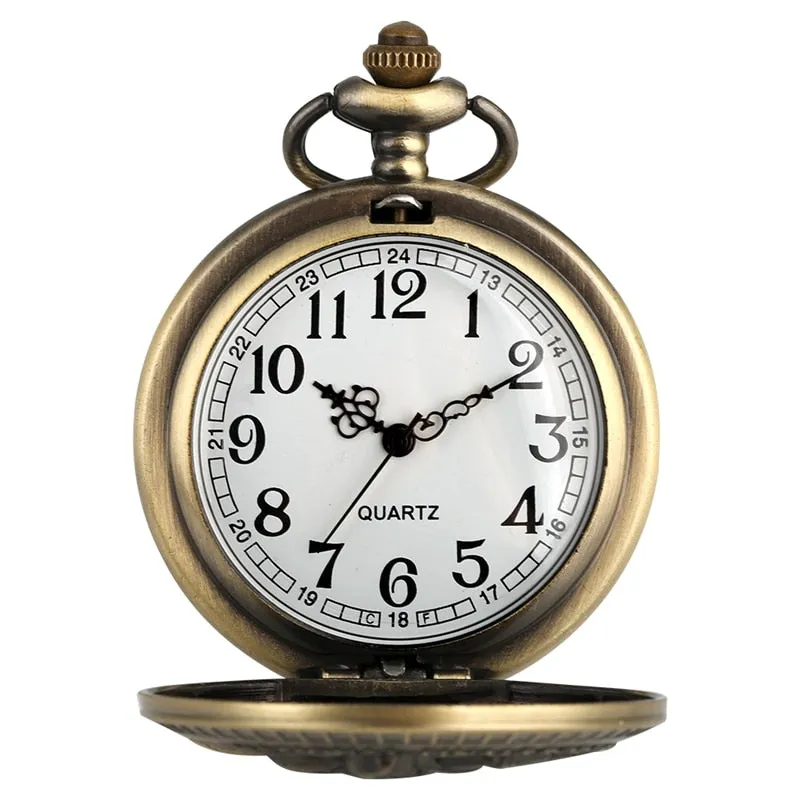 Bronze U.S. Texas National Finals Rodeo Design Quartz Pocket Watch