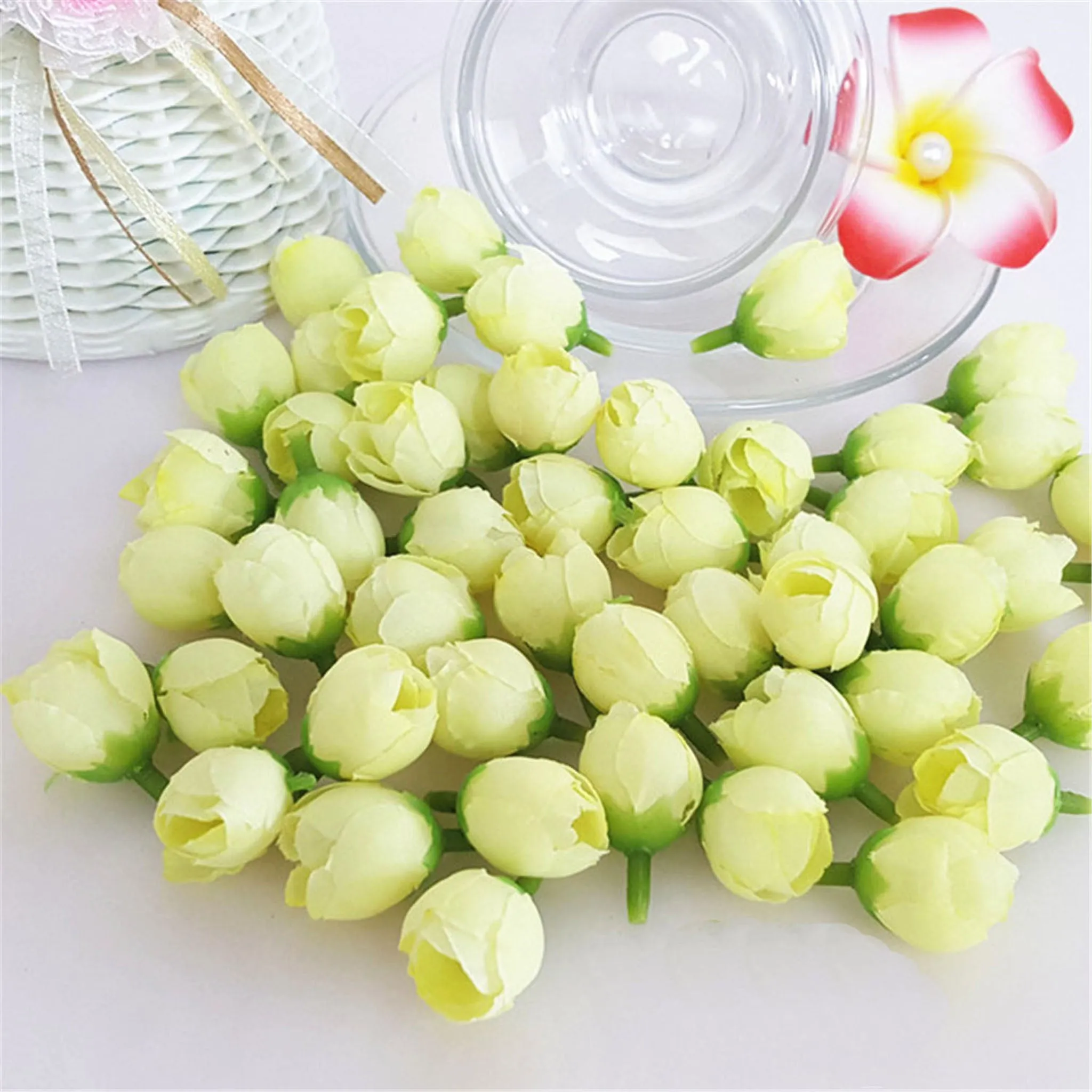 Bulk Mini Rose Buds Silk Flowers