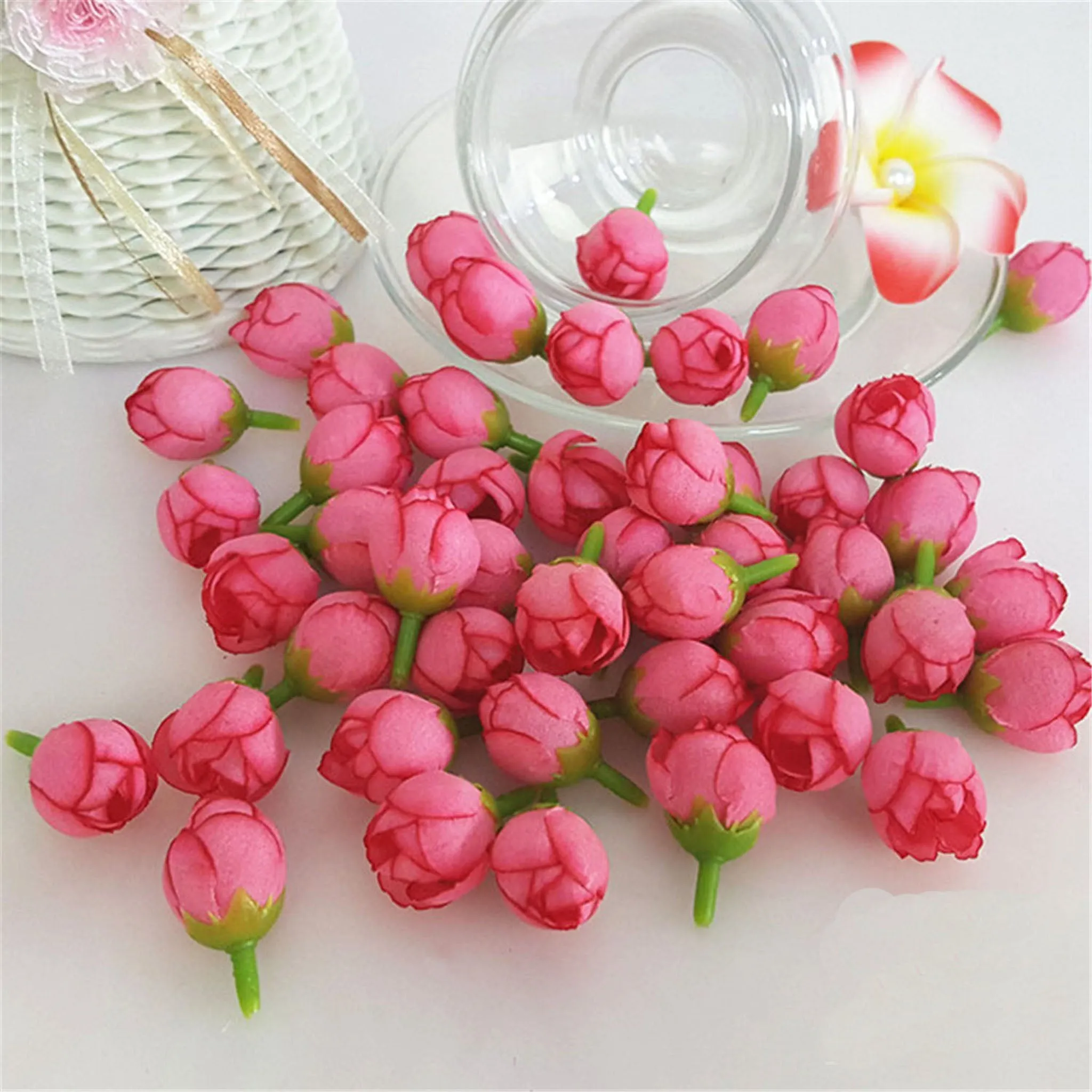 Bulk Mini Rose Buds Silk Flowers