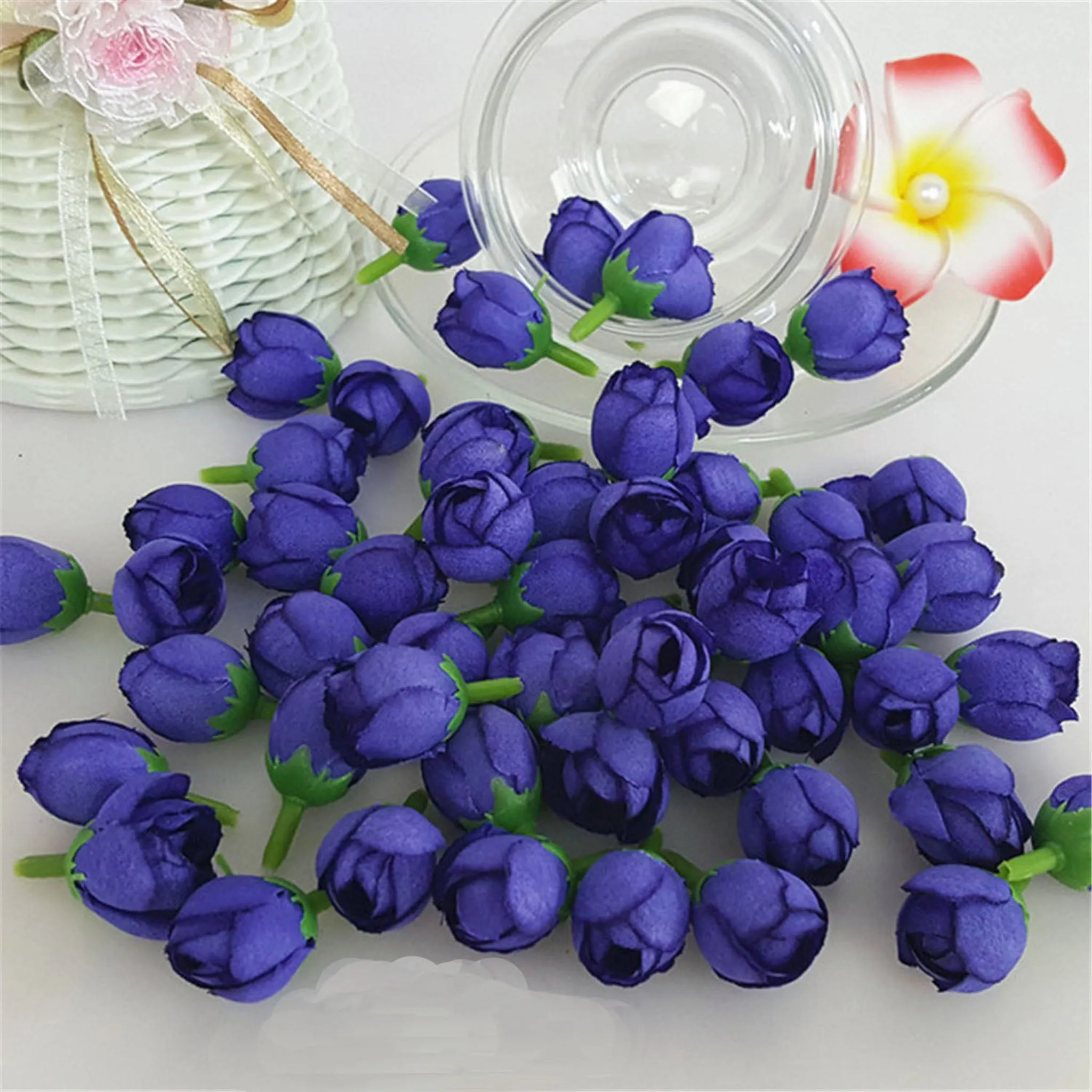 Bulk Mini Rose Buds Silk Flowers