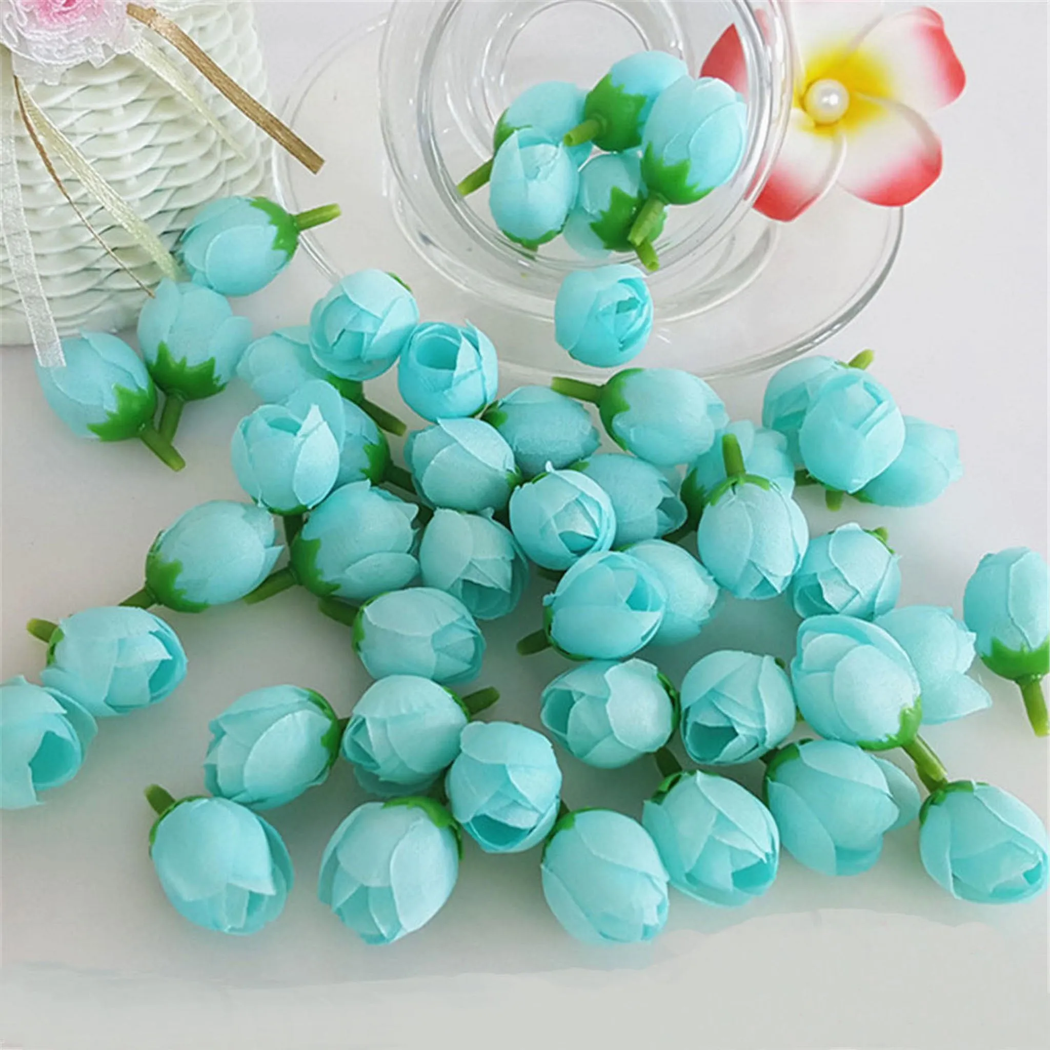 Bulk Mini Rose Buds Silk Flowers