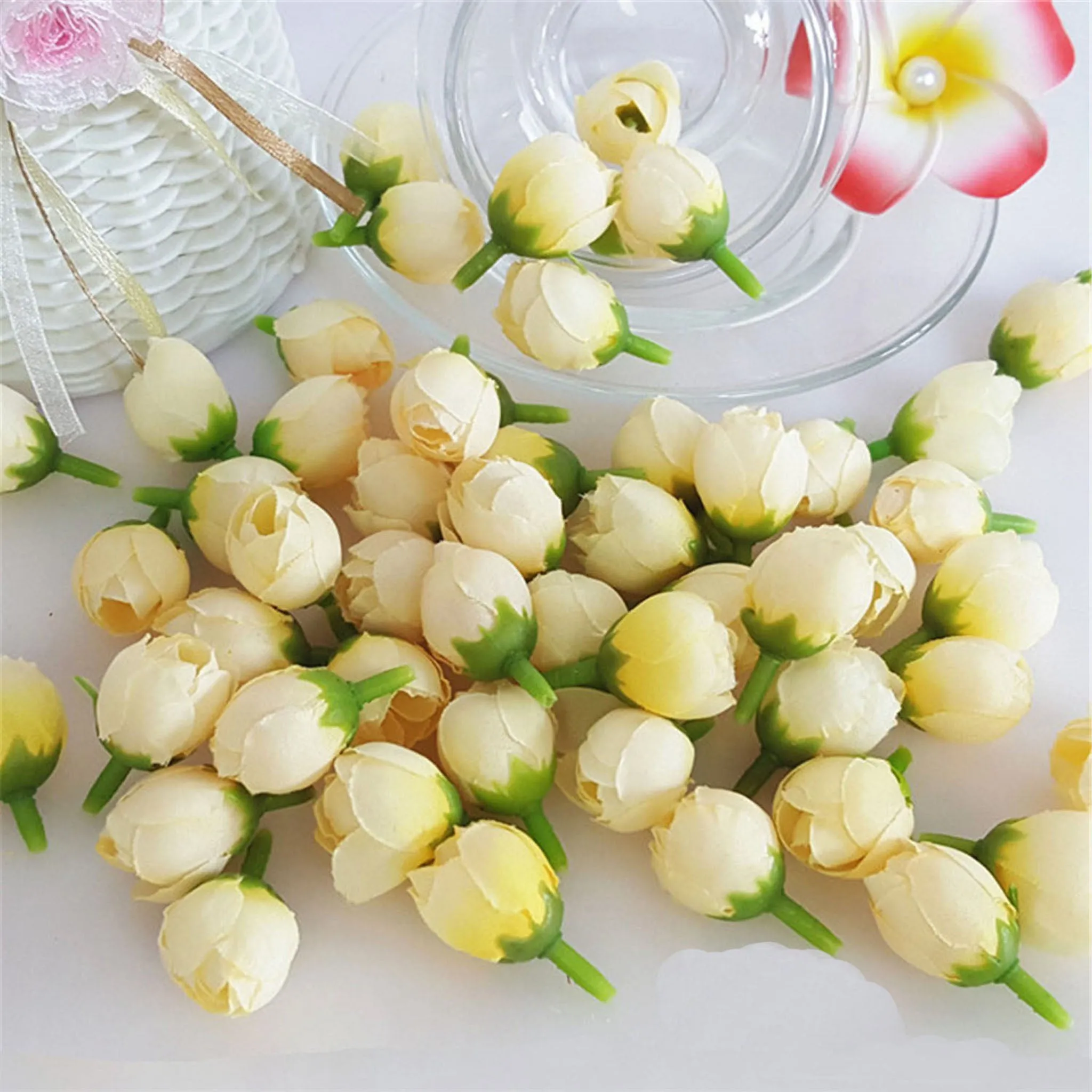 Bulk Mini Rose Buds Silk Flowers