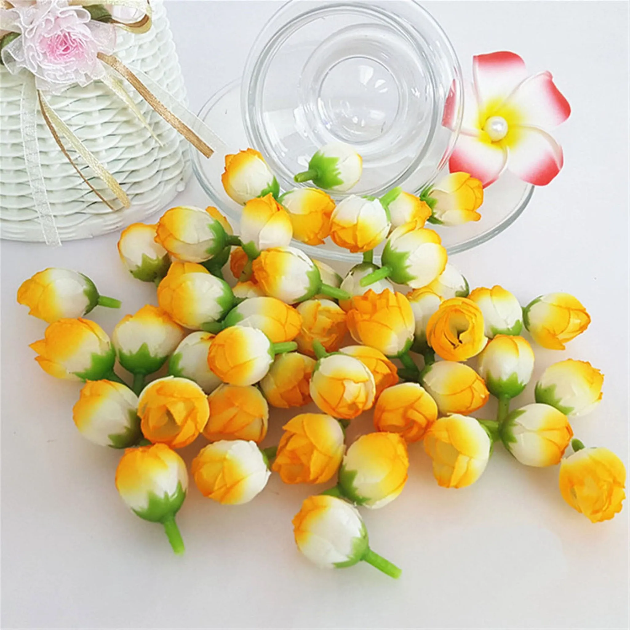 Bulk Mini Rose Buds Silk Flowers