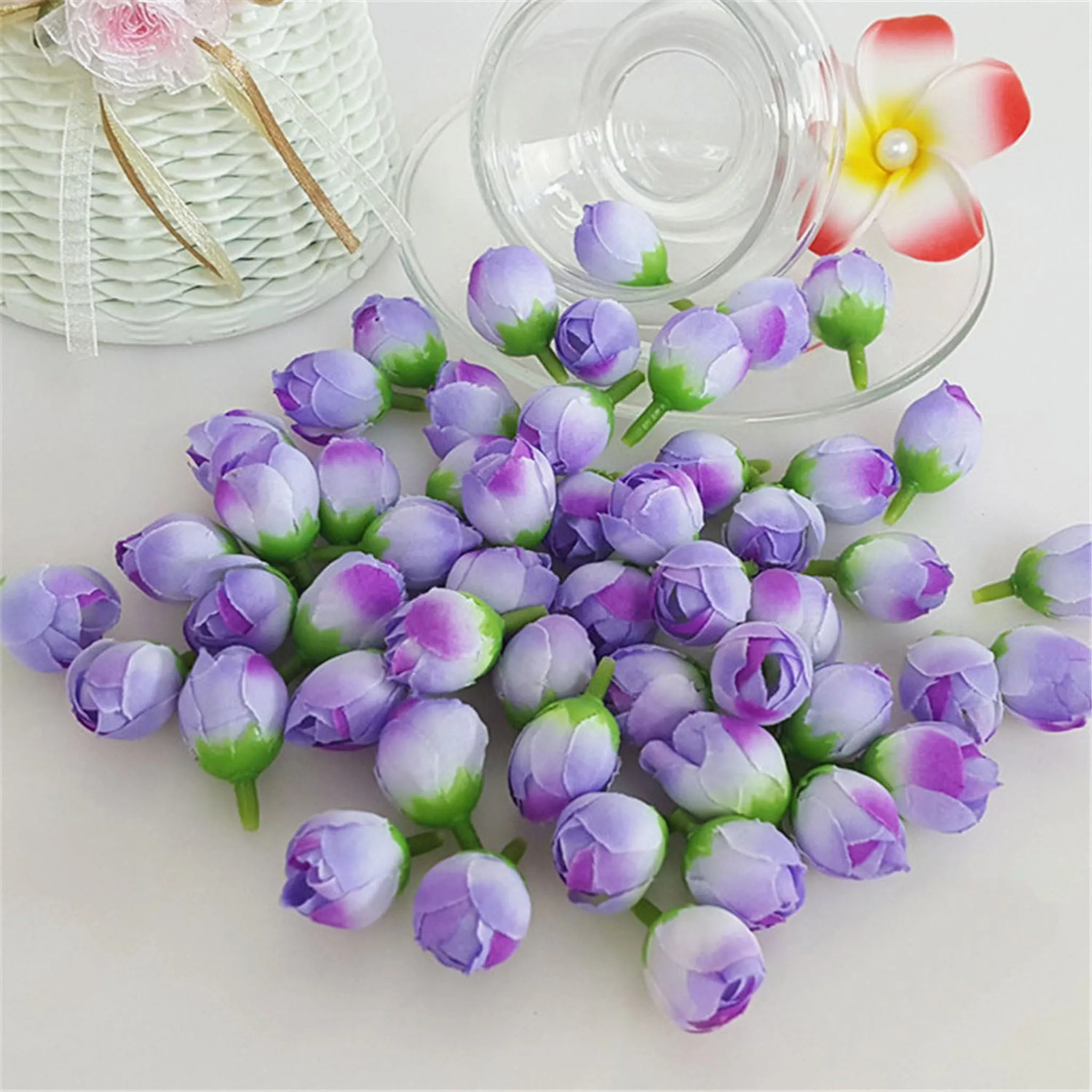 Bulk Mini Rose Buds Silk Flowers