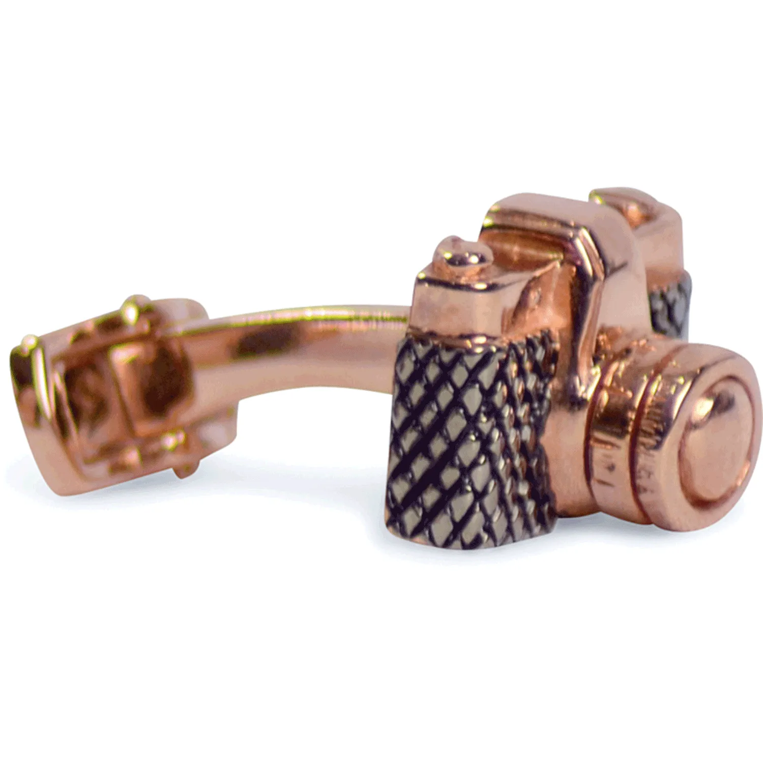 Camera Rose Gold Cufflinks