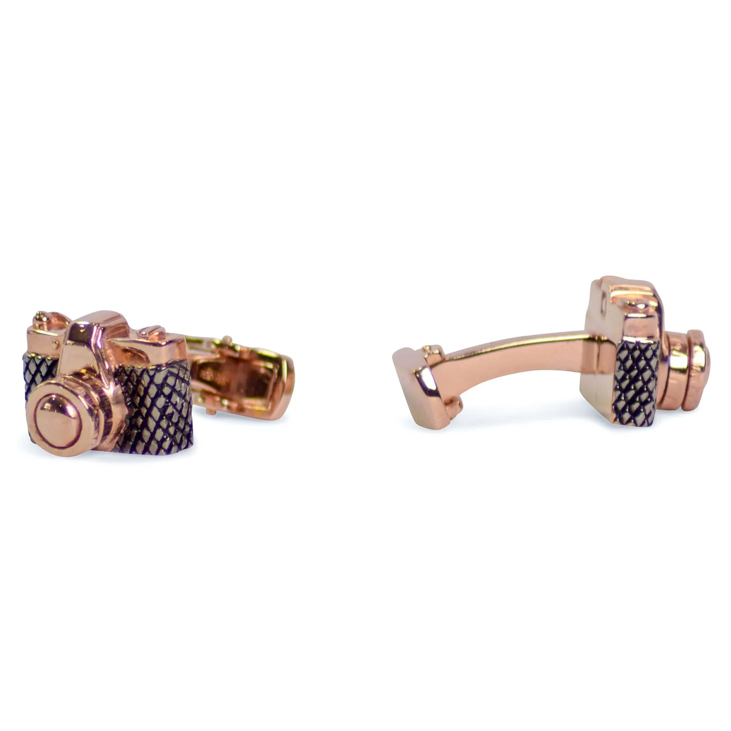 Camera Rose Gold Cufflinks