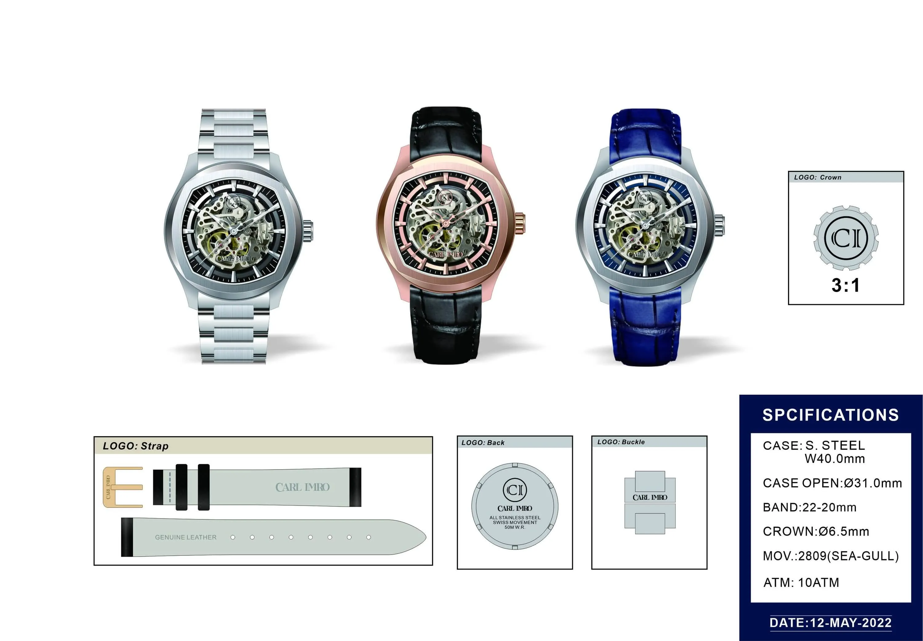 Carl Imro eSqueleto RZ Elite Timepiece