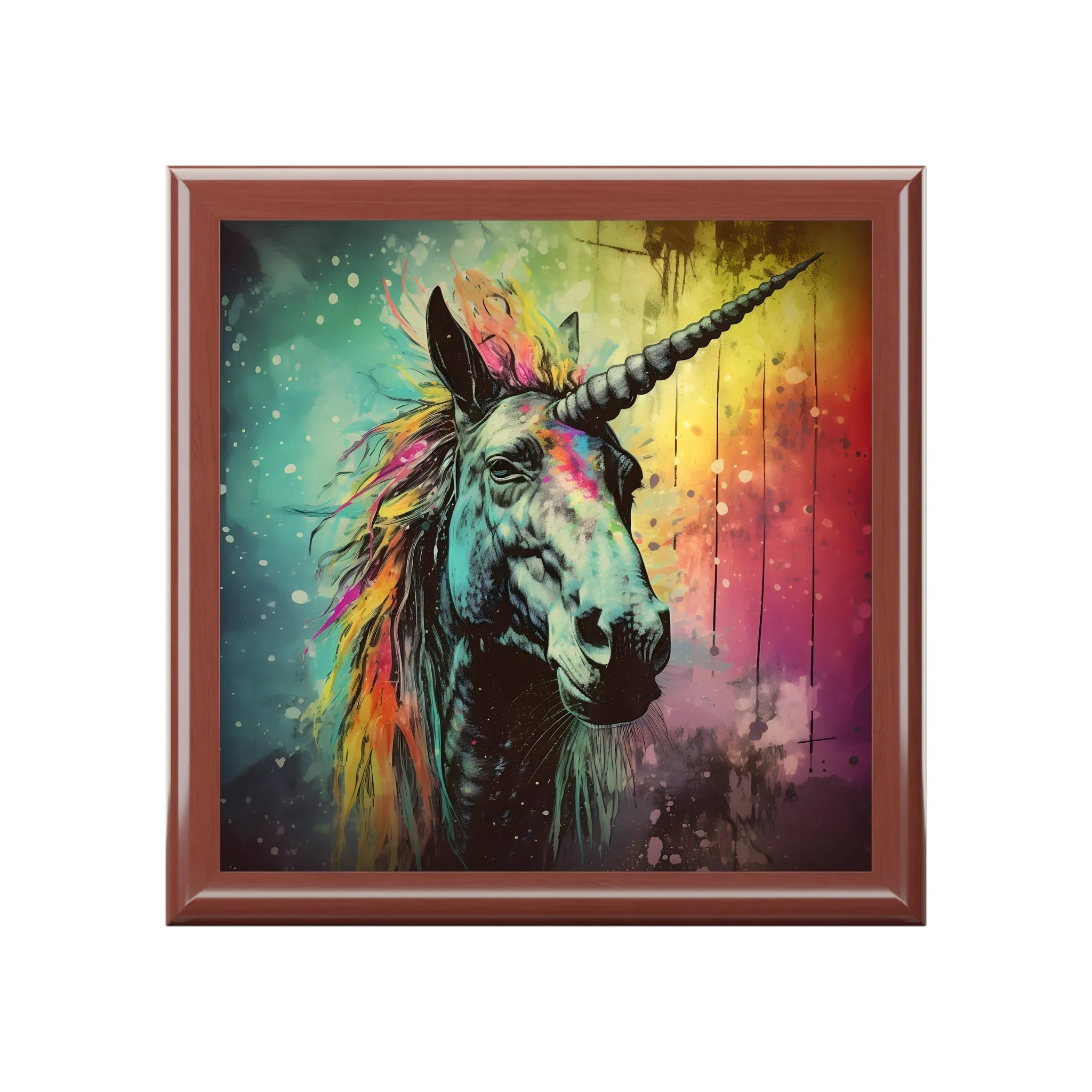 Copy of Japandi Unicorn and Baby Jewelry Box