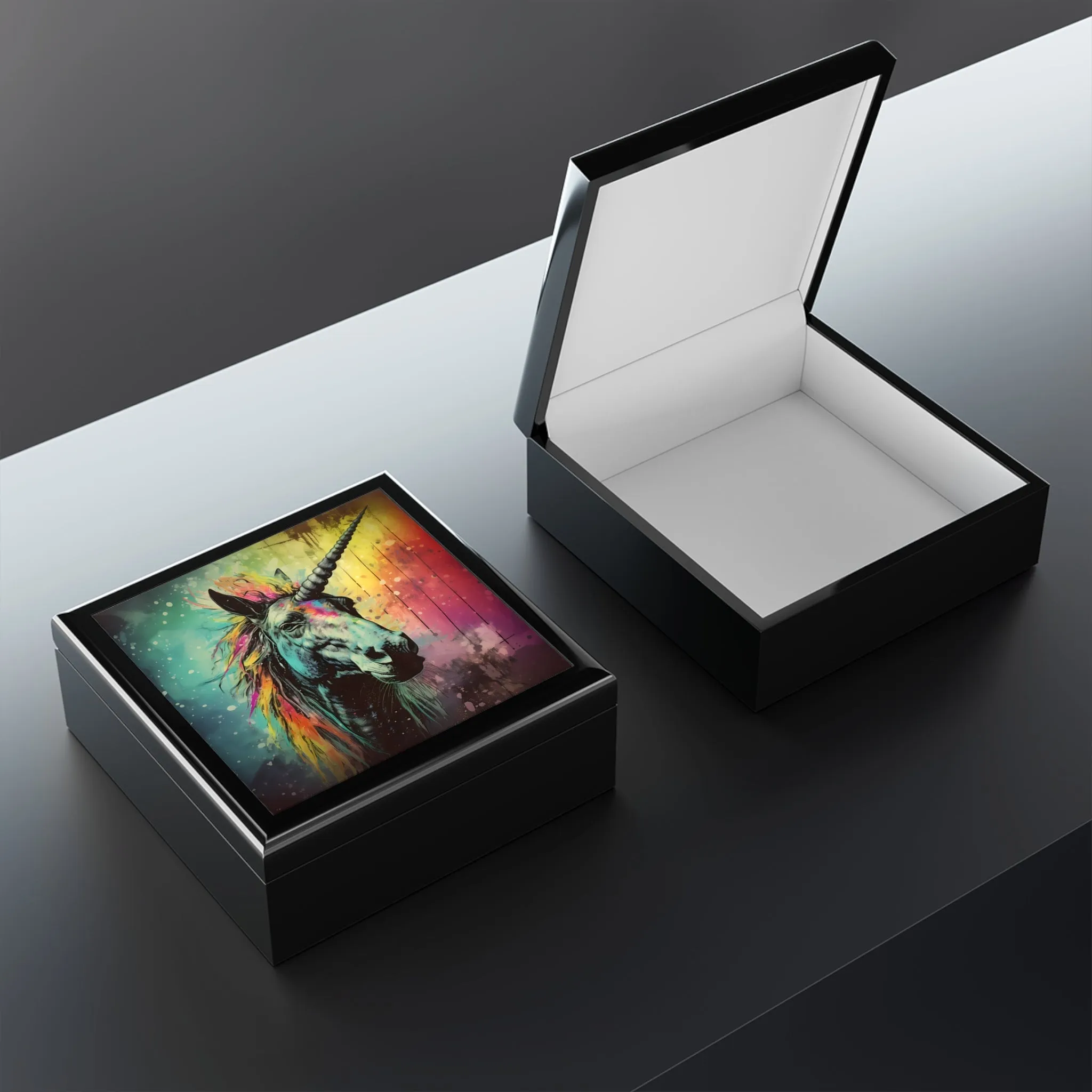 Copy of Japandi Unicorn and Baby Jewelry Box