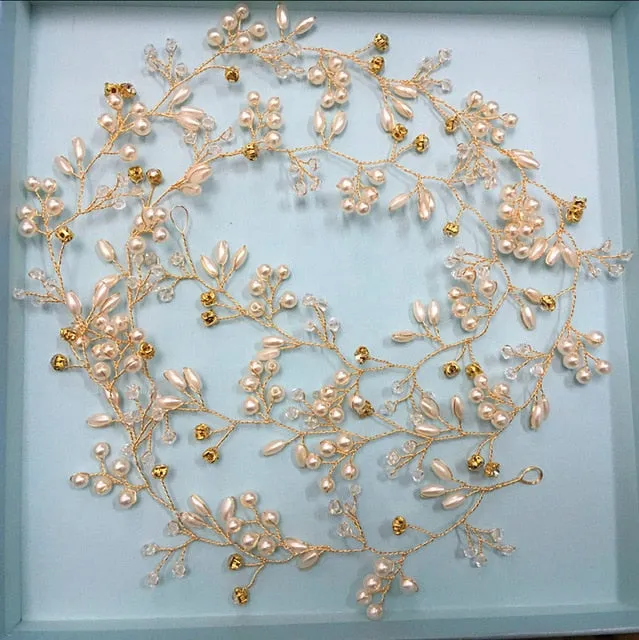Crystal Pearl Bridal Hair Accessories Set