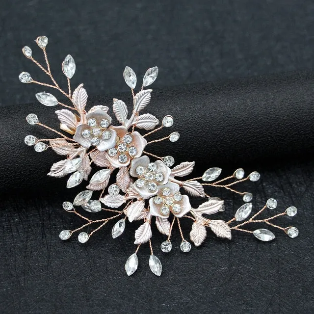 Crystal Pearl Bridal Hair Accessories Set
