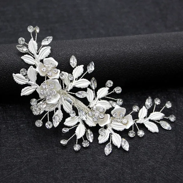 Crystal Pearl Bridal Hair Accessories Set