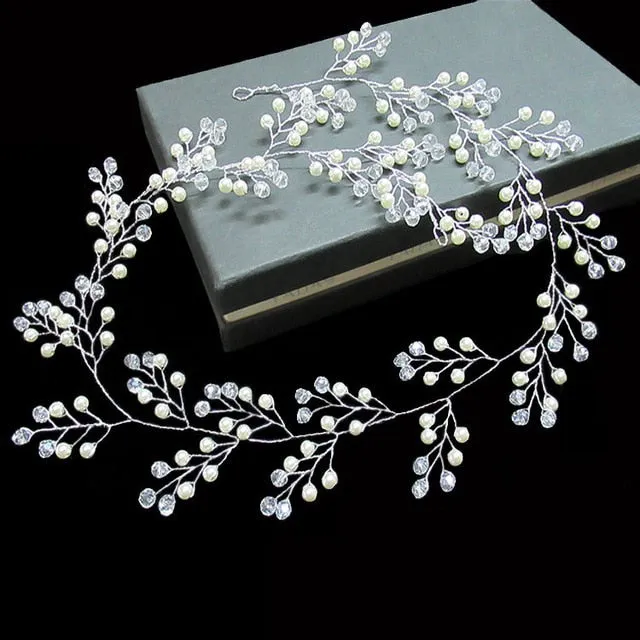 Crystal Pearl Bridal Hair Accessories Set