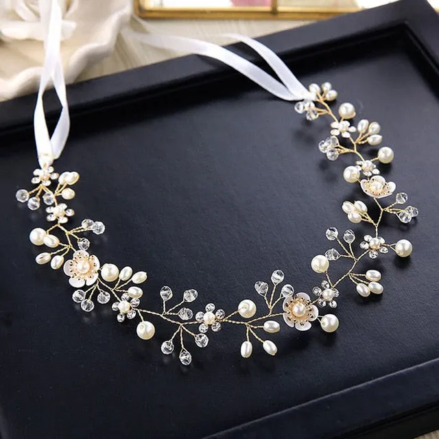 Crystal Pearl Bridal Hair Accessories Set