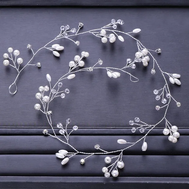 Crystal Pearl Bridal Hair Accessories Set